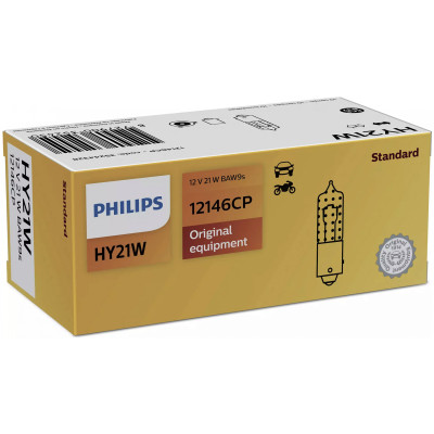 Автолампа вказівна Philips 12146 HY21W 12V (BAW9s) (шт.)