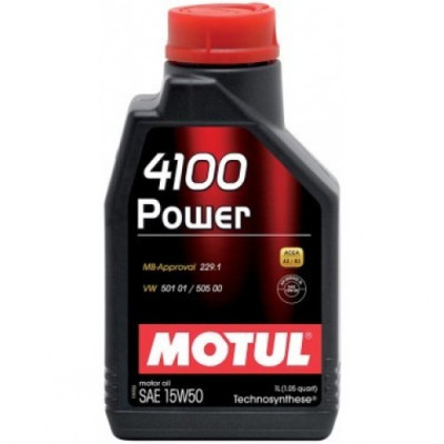 Моторное масло MOTUL 4100 Power SAE 15W-50 1л