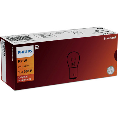 Автолампа вказівна Philips 13498 СР P21W 24V 21W (BA15s) (шт.)