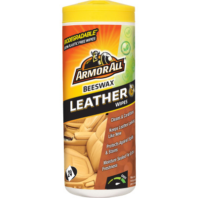 Серветки для виробів зі шкіри Armor All Leather Wipes, 24шт (шт.)