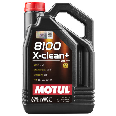 Олива моторна Motul 8100 X-clean+ SAE 5W-30, 5л (шт.)