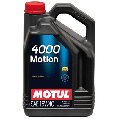 Моторное масло MOTUL 4000 Motion SAE 15W-40 4л