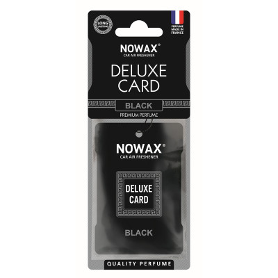 Ароматизатор целлюлозный 6 г Nowax Delux Card Black (NX07733)