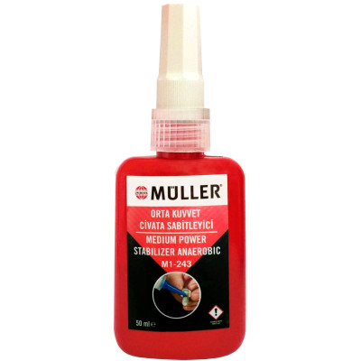 Фіксатор різьби для роз'ємних з'єднань Muller Moderate Screw Stabilizer, 50мл (шт.)