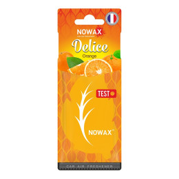 Ароматизатор повітря целюлозний Nowax серія Delice - Orange (50шт/уп)
