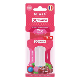 Ароматизатор повітря з подвійною капсулою Nowax серія X Twice - Bubble Gum Cherry (30шт/уп) Ароматизатор повітря з подвійною капсулою Nowax серія X Twice - Bubble Gum Cherry (30шт/уп)