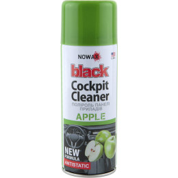 Полироль панели приборов NOWAX 450 мл Black Cockpit Cleaner Apple (NX00458)