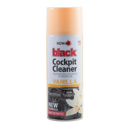 Полироль панели приборов NOWAX 450 мл Black Cockpit Cleaner Vanilla Ваниль (NX00451)
