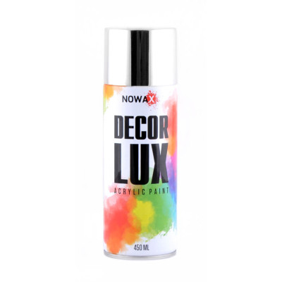 Акриловая краска хром NOWAX Bright Decor Lux 450мл Акриловая краска хром NOWAX Bright Decor Lux 450мл