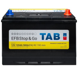 Автомобільний акумулятор TAB EFB Stop & Go 212005 105Ah 900A R+ TAB 212005