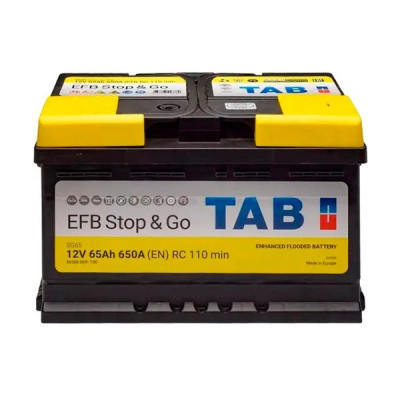 Автомобільний акумулятор TAB Magic Stop & Go EFB 65Ah 650A R+ 212065