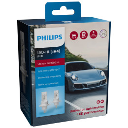 Комплект автоламп Philips LED H4 11342 U92 12/24V 18W Ultinon Pro9200 +400% X2 (шт.)
