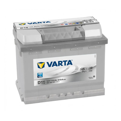 Акумулятор автомобільний  Varta Silver Dynamic D15 6СТ-63Ah АзЕ 610A (EN) 563400061