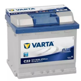 Акумулятор автомобільний Varta BLUE DYNAMIC 52А 12 B 552400047