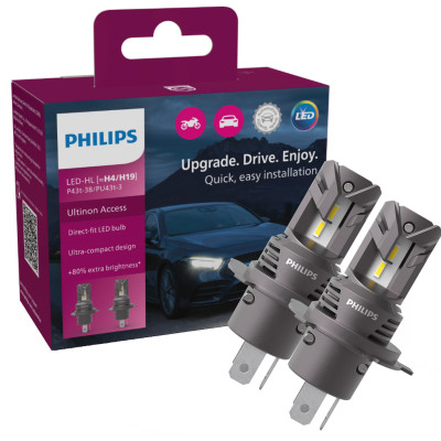 Комплект автоламп Philips LED H4/H19 11342 Ultinon Access 2500 12V 20W CX (шт.)
