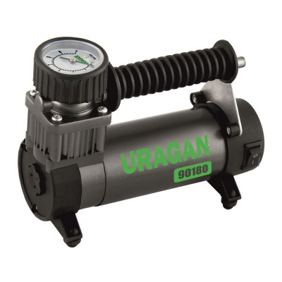 Автомобильный компрессор Uragan однопоршневой 35 л/мин 90180