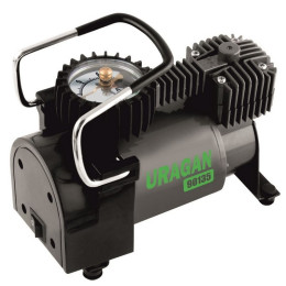 Автомобильный компрессор Uragan однопоршневой 37 л/мин с автостопом 90135