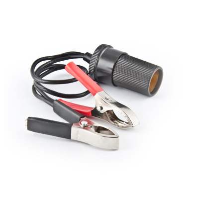 Переходник Uragan с зажимами АКБ и гнездом прикуривателя 12 В 15 А 30 см 90100