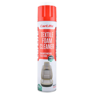 Пінний очисник текстилю,CARLIFE TEXTILE FOAM CLEANER, 650ml