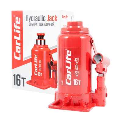 Домкрат бутылочный 16 т 225-425 мм гидравлический CARLIFE (BJ416)