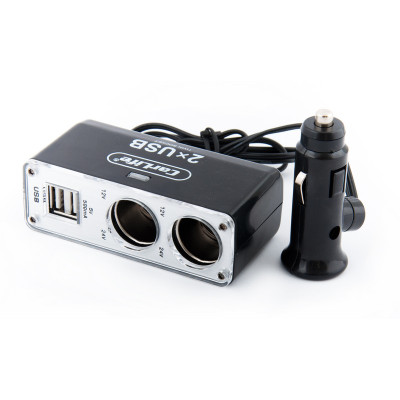 Разветвитель прикуривателя CARLIFE CS304 2в1 + USB