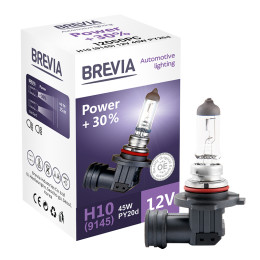 Галогеновые лампы Brevia H10 (9145) 12V 45W PY20d Power +30% CP (12050PC) Галогеновые лампы Brevia H10 (9145) 12V 45W PY20d Power +30% CP (12050PC)