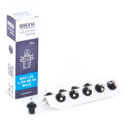 Галогенная лампа BREVIA B8.5d BAX Black 12V 1.2W 12321C Галогенная лампа BREVIA B8.5d BAX Black 12V 1.2W 12321C