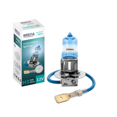 Галогеновая лампа BREVIA H3 MAX POWER +100% 12030MPC Галогеновая лампа BREVIA H3 MAX POWER +100% 12030MPC