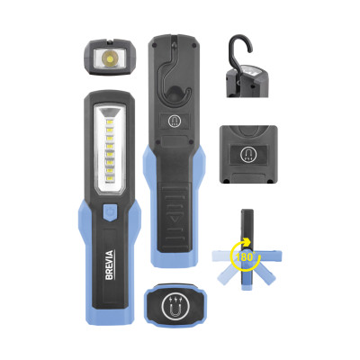 Фонарь для СТО светодиодный для охоты для рыбалки Brevia 8SMD+1W LED 300lm (11310)