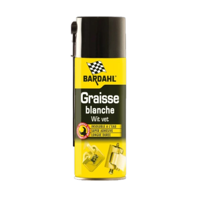 Мастило біле універсальне аер. BARDAHL WHITE GREASE 400мл 1381 (6)