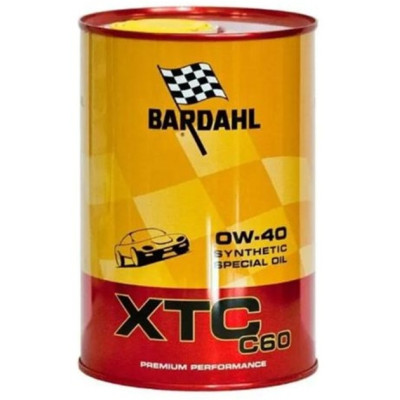 BARDAHL (metal) XTC C60 0W40 AUTO 1л. SL/CF A3/B4 MB 229.5 VW 502.00/505.00 RN0700-RN0710 300039 (300040)(12)