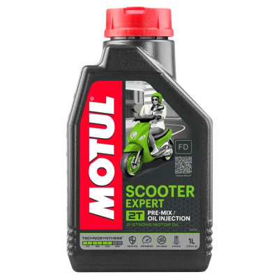 Олива для 2-х тактних двигунів Motul Scooter Expert 2T, 1л (УЦІНКА)